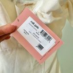 Cult Gaia 🆕  Muna Gathered Linen Midi Dress in Off White Sz 2 Photo 9