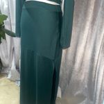 PRETTYGARDEN  Women's Fall 2 Piece Set Rib Long Sleeve Crop Top Maxi Skirt W/slit Photo 3