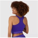 Hanes  Women’s Ribbed Cropped Seamless Bra Violet Size Small Photo 7