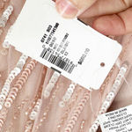 Mac Duggal  9064 Blush Pink Sequin Bead Cape Sleeve Dress Gown 12 NEW Photo 5