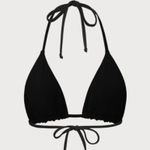 BERLOOK ECONYL® Black Halter Triangle Bikini Top AND Black Tie Bikini BoTTOM 25 Size M Photo 8