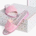NWT Hill House Home The City Slide Pink Embroidery Size 7 Photo 0
