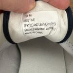 Tretorn  White Navy Kristine Suede/Textile Sneaker Size 10 Photo 6