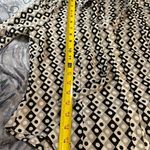 Apostrophe  Diamond Print Blouse mock neck scarf Med Photo 5