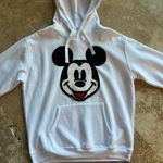 Disney Mickey Mouse White Hoodie with Mickey Photo 0