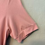 ⭐️Boutique pink short sleeve stretchy knee length maternity dress size medium Photo 4