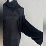 IRO Black Maxi semi sheer turtleneck dress Photo 10