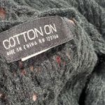 Cotton On Black Winter Knitted Infinity Circle Scarf EUC Photo 2