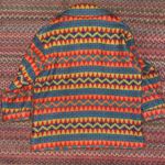 Neiman Marcus VINTAGE  WOOL GEOMETRIC PATTERN BLANKET COAT COWBOY Photo 5