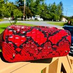 Brahmin  Asher Tote & Jane Wallet Set Lipstick Melbourne Croc Leather NWT Photo 7