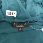 Eloquii Knot Front Pleated Skirt Dress in teal, size 16 Photo 14