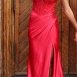 Sherri Hill  Red Prom Dress Photo 0