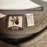 Solo 100% Wool Trachten Jacket Blazer Austrian Folk Loden Horn Buttons Size 10 Brown Photo 2