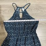 BP Women Blue Halter Elegant Summer Slit Maxi Dress Size M Elastic Waist Band Photo 10