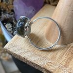 Buddha Face Carved Labradorite Sterling Silver Ring Size 9 Multiple Photo 2