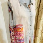 Aratta Silent Journey Sleeveless Boho Blouse Photo 0