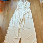 Naked Zebra Jumpsuit Wide Leg White Lace Large Photo 4