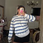 H&M Jockey sweatshirt striped sports style sweater top crewneck sweater top  Photo 7