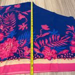 Lilly Pulitzer New Schaffer Silk One Shoulder Blouse Women’s Size 8 Blue Pink Photo 6
