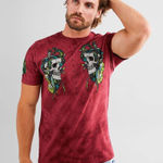 Affliction  Roadhouse T-Shirt Dirty Red Burgundy Size Large  Photo 0