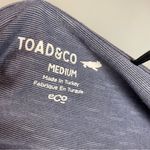 Toad & Co Dress Cue Wrap Style Organic Cotton Tencel Spandex Medium Tie Waist Purple Photo 6