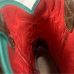Ariat  size 8 B Brown Western Boots with Red Green Accents cowgirl riding rodeo Photo 9