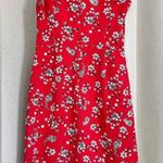Karl Lagerfeld  Red Floral Ruffle Sleeveless Mini Dress 6 Photo 1