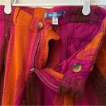 Urban Outfitters  Martina Linen Low-Rise Trouser Pant Purple and Orange Size 0 Photo 3