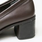 Mootsies Tootsies Vintage 90s Canteen Brown Leather Heeled Loafers Photo 2