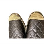 Karl Lagerfeld PARIS Dalia Quilted Leather Platform Espadrilles Silver P… Photo 9