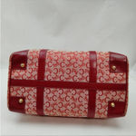 CELINE Red Canvas Boston Bag - Rehab Corner Wear Photo 4