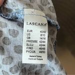 Lascana Blue Printed Smocked Wrap Look Top Size 8/10 Photo 5