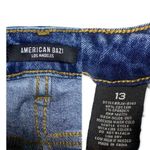 American Bazi Distressed High Rise Straight Leg Jeans Size 13 Juniors Photo 5