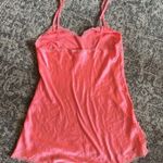 Victoria's Secret Victoria’s Secret Coral Satin and Lace Chemise Photo 5