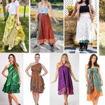 Boutique Reversible Maxi Wrap Skirt BINS603 Photo 4