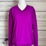 Nike Purple Polyester Athletic Golf Pullover Sweatshirt Photo 0