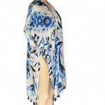 Moss Rose Women's Beach Cover up Swimsuit Kimono with Bohemian Floral Print NWT Blue Size undefined Photo 6