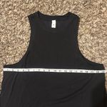 NWT Lululemon Long Cotton Crewneck Tank Medium Black Photo 2