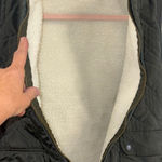 BKE  Olive Green Quilted Sherpa Reversible Vest Size Medium Photo 4