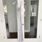 Show Me Your Mumu  Tuscany Maxi Dress Silver Luxe Satin Photo 2