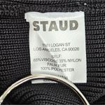 Staud Josee Knitted Mini Dress Staud Black Faux Fur Trim Size M NWT Event Size M Photo 5