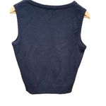 St. John Sport Women's M Navy Knit Vest Classic Sophisticated Layering Blue Size M Photo 1
