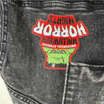 Universal Studios 2022 Halloween Horror Nights Denim Jean Jacket Adults Large Black Photo 3