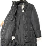 Eddie Bauer  Womens Lodge Goose Down Quilted Black Parka without hood size Large Photo 5
