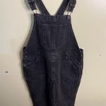 Old Navy  Denim boyfriend overalls washed black, size 8 Photo 0