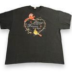 Gildan Womens Cardinal T Shirt Top Always on my mind Forever in my Heart Black 2XL Photo 0