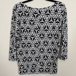 Joe Fresh Blouse Women XSmall Geometric Kaleidoscope Modern Stretchy Casual Soft Photo 3