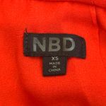 NBD Genesis Mini Dress Womens XS Red High Neck Ruched Long Sleeve Cocktail Party Photo 7