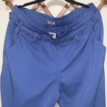 KOI Tech ceil blue scrub pant slit on bottom woman size XL Photo 1