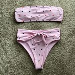 Salty Sadie Pink Bikini with Red & Black Hearts Photo 0